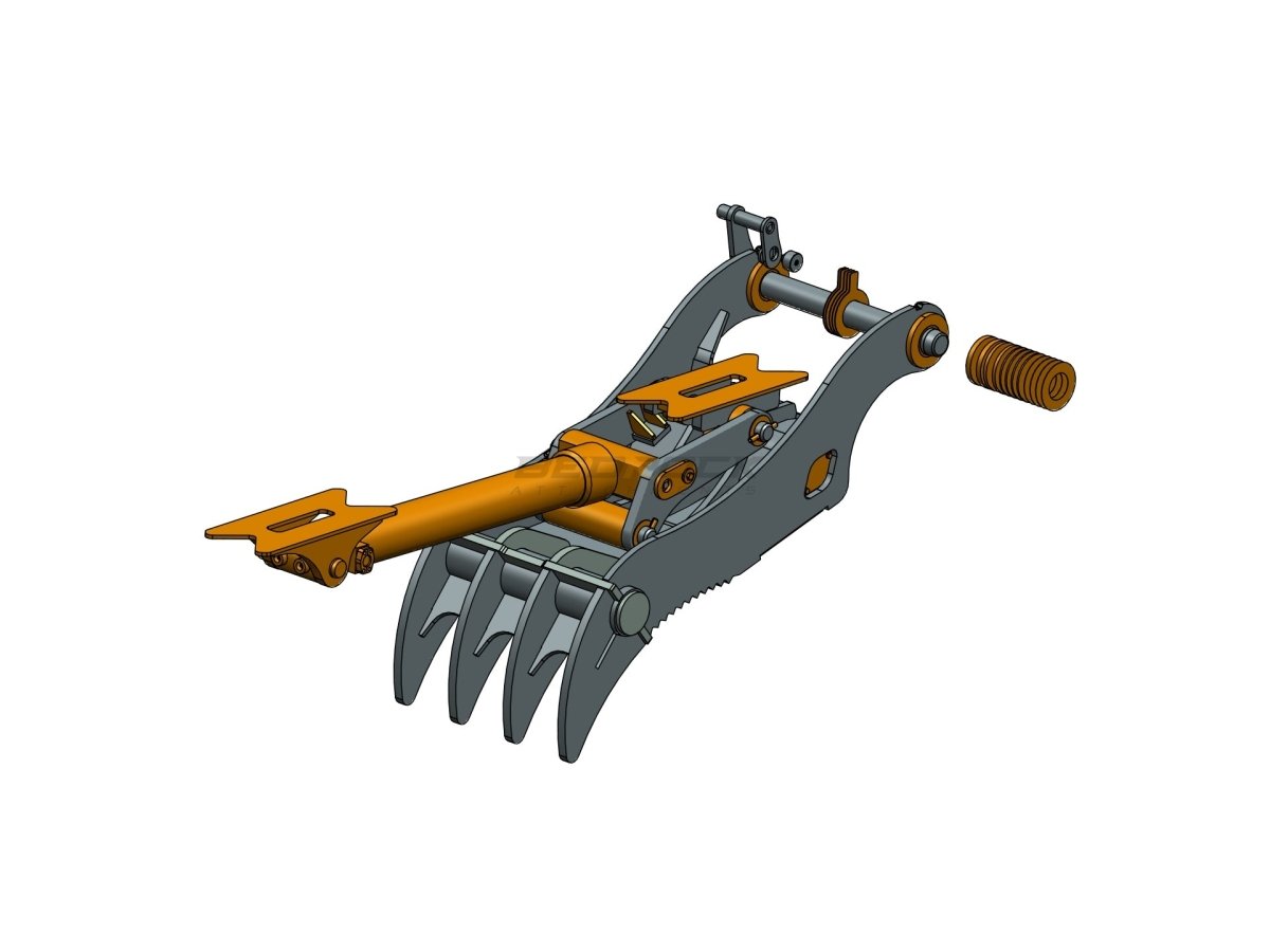 4 Teeth Non-Progressive Thumb 36” Pin Grabber 315 316 318 - Bedrock ...