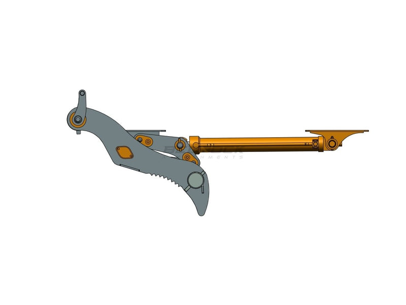 4 Teeth Non-Progressive Thumb 36” Pin ON 311 312 314-EPT65-PO4T36-Partial Rotation Thumb-Bedrock Attachments