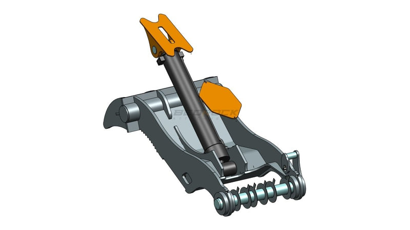 4 Teeth Non-Progressive Thumb 60” Pin Grabber 345 349-EPT110-PG4T60-Partial Rotation Thumb-Bedrock Attachments