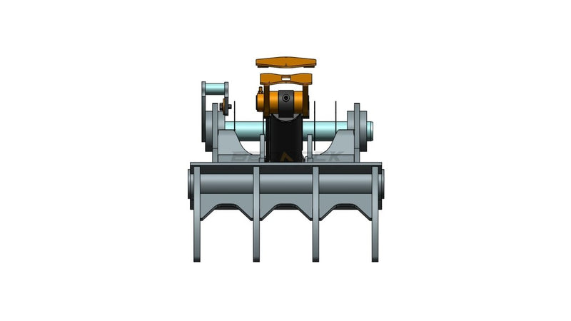 4 Teeth Non-Progressive Thumb 60” Pin Grabber 345 349-EPT110-PG4T60-Partial Rotation Thumb-Bedrock Attachments