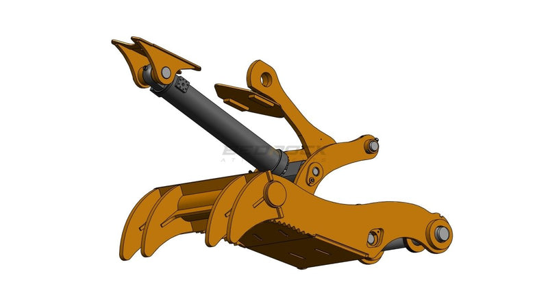 4 Teeth Pro Plus Thumb 60" Pin Grabber 330 336-ET100-PG4T60-Excavator Full Rotation Thumb-Bedrock Attachments