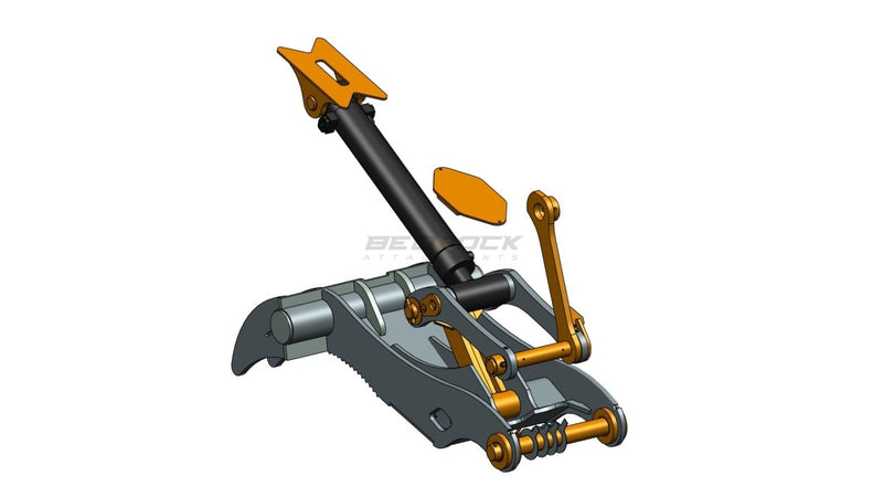 4 Teeth Progressive Thumb 54” Pin Grabber 320-ET80-PG4T54-Excavator Full Rotation Thumb-Bedrock Attachments