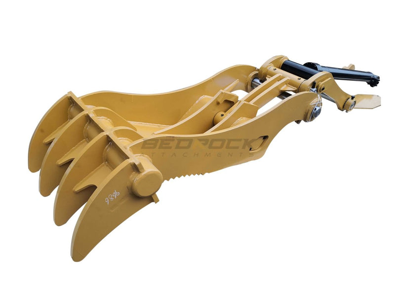 4 Tooth Progressive Thumb, 42” Grabber 315 316 318-ET70-PG4T42-Excavator Full Rotation Thumb-Bedrock Attachments