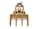 4 Tooth Progressive Thumb, 42” Grabber 315 316 318-ET70-PG4T42-Excavator Full Rotation Thumb-Bedrock Attachments