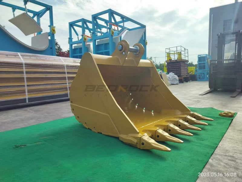 48in Excavator Cleaning Bucket fits CAT 312 Excavator, 0.6m3-EB312ACL-48-0.6-Excavator Bucket-Bedrock Attachments