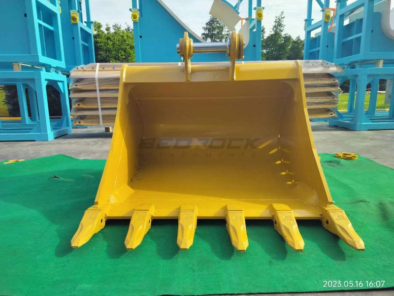 48in Excavator Cleaning Bucket fits CAT 312 Excavator, 0.6m3-EB312ACL-48-0.6-Excavator Bucket-Bedrock Attachments