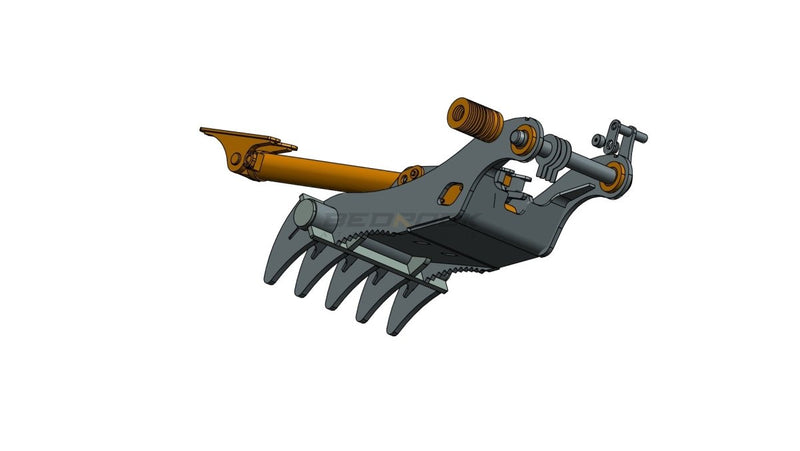 5 Teeth Non-Progressive Thumb 36” Pin Grabber 311 312 314-EPT65-PG5T36-Partial Rotation Thumb-Bedrock Attachments