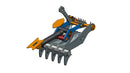 5 Teeth Progressive Thumb 54" Pin ON 324 329-ET90-PO5T54-Excavator Full Rotation Thumb-Bedrock Attachments