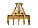 5 Tooth Progressive Thumb, 48” Pin-On 315 316 318-ET70-PO5T48-Excavator Full Rotation Thumb-Bedrock Attachments