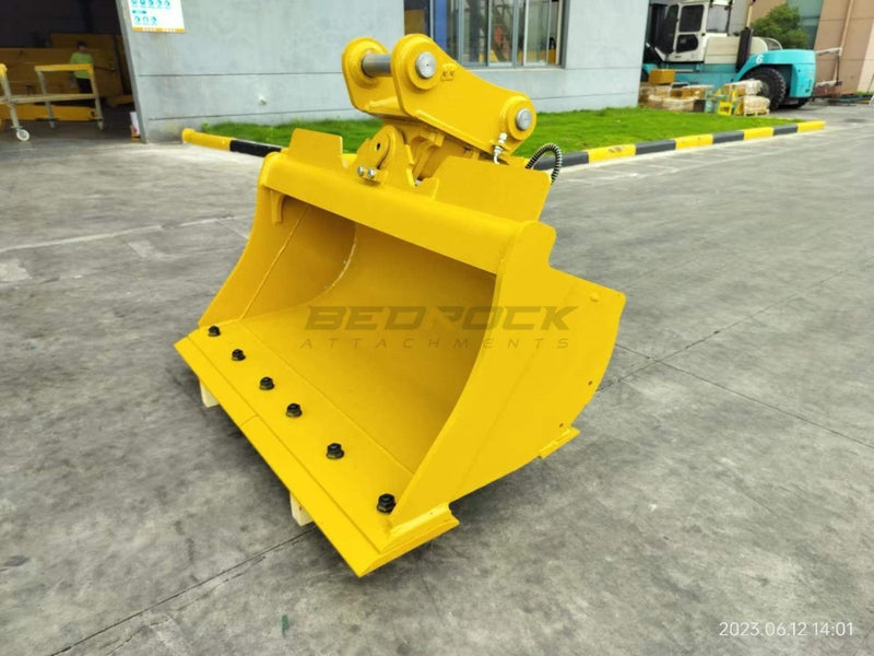 60” Excavator Tilt Ditch Cleaning Bucket fits CAT 312 Excavator-ETBWY312CL-60in-0.57-Excavator Bucket-Bedrock Attachments