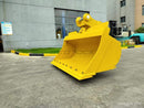 79” Excavator Tilt Ditch Cleaning Bucket fits CAT 320 Excavator B Linkage-ETBWY320CL-79in-1.23-Excavator Bucket-Bedrock Attachments