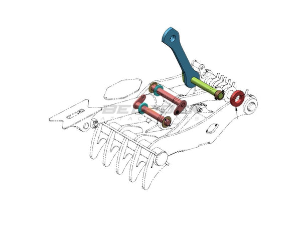 Conversion Group for Next Gen Excavator with Sensor (324 Progressive)-ET324CON-Excavator New Gen Progressive Thumb-Bedrock Attachments