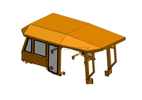 Heavy Duty Canopy fits CAT D6T/D6R-BS25-Bulldozer Screens&Sweeps-Bedrock Attachments