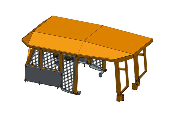 Heavy Duty Canopy fits CAT D7R-BS26-Bulldozer Screens&Sweeps-Bedrock Attachments