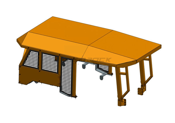 Heavy Duty Canopy fits CAT D8T-BS27-Bulldozer Screens&Sweeps-Bedrock Attachments