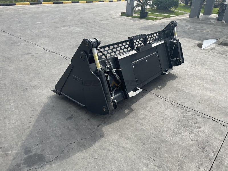 Mini Hydraulic Excavator/Skid Steer Loader Multipurpose Bucket/4in1 Bucket, 72in, cutting edge-SKMPB-72-E-Skid Steer-Bedrock Attachments