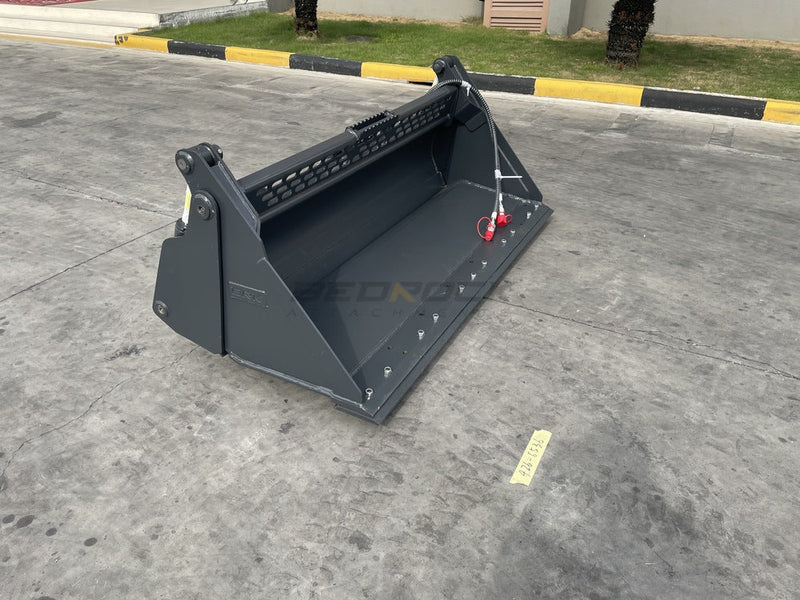 Mini Hydraulic Excavator/Skid Steer Loader Multipurpose Bucket/4in1 Bucket, 72in, cutting edge-SKMPB-72-E-Skid Steer-Bedrock Attachments