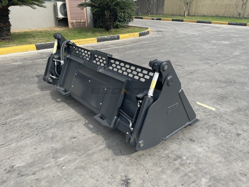 Mini Hydraulic Excavator/Skid Steer Loader Multipurpose Bucket/4in1 Bucket, 72in, cutting edge-SKMPB-72-E-Skid Steer-Bedrock Attachments