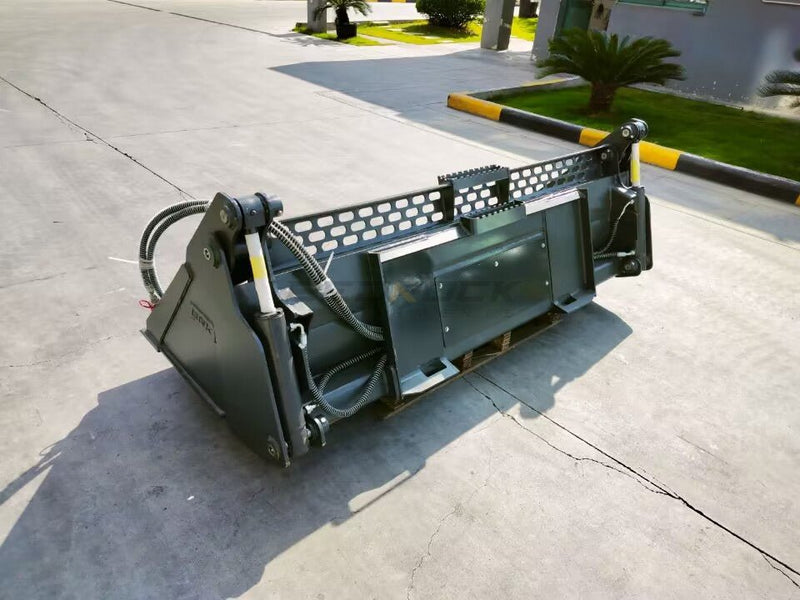 Mini Hydraulic Excavator/Skid Steer Loader Multipurpose Bucket/4in1 Bucket, 78in, cutting edge-SKMPB-78-E-Skid Steer-Bedrock Attachments