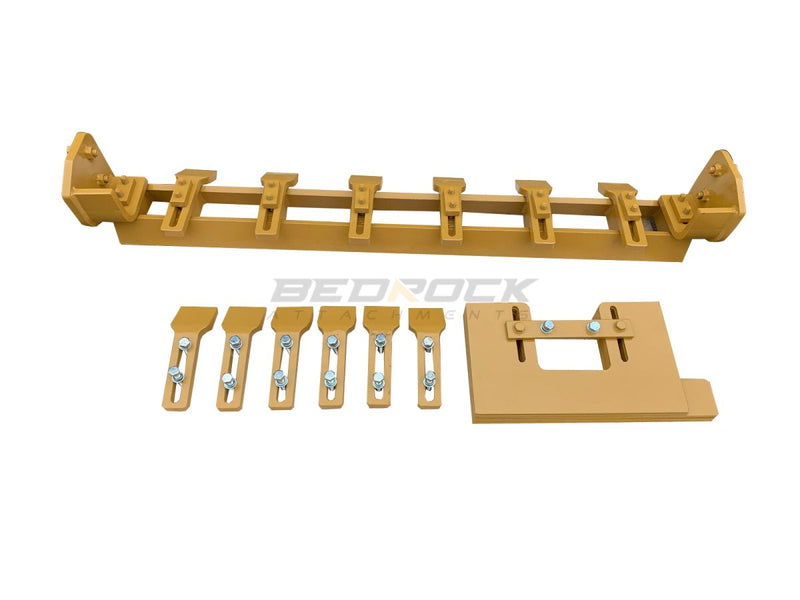 Pad Foot Shell Scraper bar fits CAT CS44B Roller-RS09-Roller Pad Foot Shell Kits-Bedrock Attachments