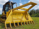 Rake fits CAT D5N D5K D5G D4K D4G D3K D3G-BDR14-Bulldozer Stickrake-Bedrock Attachments
