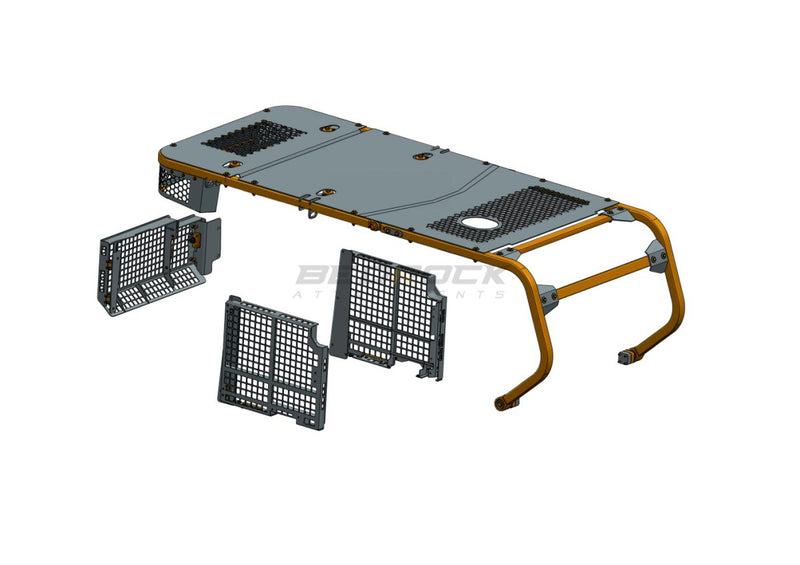 Screens and Sweeps fits CAT D6 HNK Bulldozer (2018 model)-BS55-BS56-Bulldozer Screens&Sweeps-Bedrock Attachments