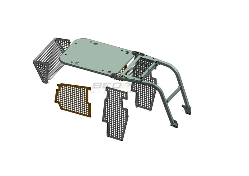 Screens Sweeps fits John Deere 650K-1 Bulldozer-BS29-Bulldozer Screens&Sweeps-Bedrock Attachments
