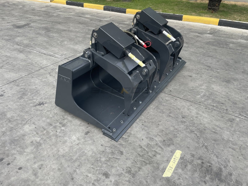 Skid Steer Loader Grapple Buckets 1829 mm (75 in), bolt-on cutting edge-SKGRB-75-Skid Steer-Bedrock Attachments