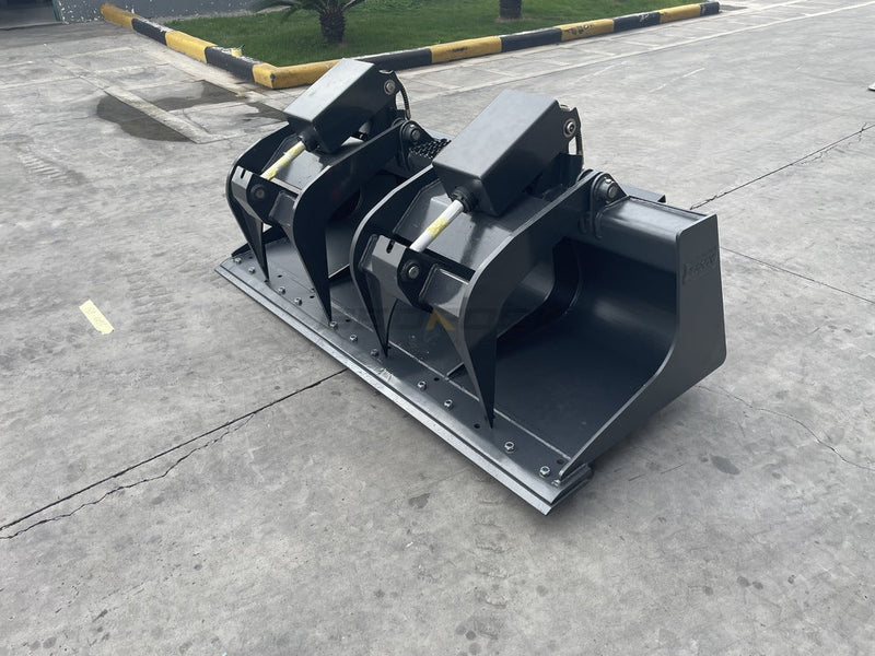 Skid Steer Loader Grapple Buckets 1829 mm (75 in), bolt-on cutting edge-SKGRB-75-Skid Steer-Bedrock Attachments